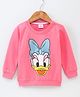 Babyhug Full Sleeves Sweatshirt Daisy Duck Graphic - Pink