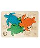 Ekoplay Hawksbill Turtle Wooden Board Puzzle Multicolor - 6 Pieces