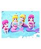 Chocozone Mermaid Miniature Garden Decor Set Multicolor - 4 Pieces