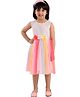 KIDSDEW Sleeveless Corsage Detailing Dress - Multi Colour