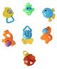 Bliss Kids Animal Shaped Rattles Pack of 7 - Multicolor