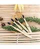 Organic B Charcoal Bamboo Toothbrush Pack of 4 - Brown