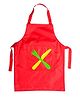 Li'll Pumpkins Fork & Knife Apron - Red