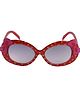 Kidofash Heart Print Detailing UV Protected Sunglasses - Red