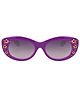 Kidofash Flower Print Detailing UV Protected Sunglasses - Purple