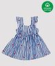 Nino Bambino 100% Organic Cotton Sleeveless Fruit Print Dress - Blue