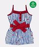 Nino Bambino 100% Organic Cotton Sleeveless Fruit Print Jumpsuit - Blue