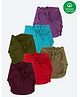 Nino Bambino 100% Organic Cotton Pack Of 6 Solid Assorted Reusable Diaper Cloth -  Assorted