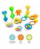 Sunny Chubby Cheeks Chikoos Rattle set of 11 pieces - Color & Design May Vary 