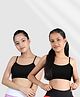 D'chica Pack of 2  Beginners Bra Non Padded Non Wired - Black