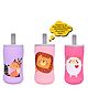 The Little Lookers Soft Stretchable Baby Feeding Bottle Cover with Strap Pink Purple - Pack of 3