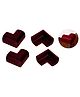 The Little Looker Baby Proofing Corner Guards Pack of 4 - Maroon