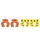 The Little Lookers Animal Shaped Door Guard Pack of 4 - Multicolor 