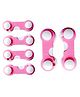 THE LITTLE LOOKERS Multipurpose  Safety Lock for Doors, Cabinet, Fridge, Drawer Pink- Pack of 6