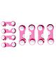 THE LITTLE LOOKERS Multipurpose  Safety Lock for Doors, Cabinet, Fridge, Drawer Pink - Pack of 8