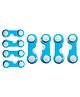 THE LITTLE LOOKERS Multipurpose  Safety Lock for Doors, Cabinet, Fridge, Drawer Blue-  Pack of 8