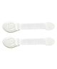 THE LITTLE LOOKERS Safety  Strap for Doors, Cabinets, Fridge, Drawers, Dustbin White - Pack of 2