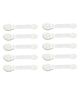 The LITTLE LOOKERS Safety Strap for Doors, Cabinets, Fridge Drawers Dustbin White - Pack of 10