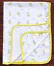 Tinycare Baby Towel with Rabbit Print - Yellow