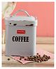 HAZEL Antique Rectangle Coffee Storage Canister Container With Handle, 1150 ml, Blue