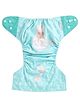 Polka Tots Reusable Waterproof Fleece Cloth Diaper For 2 Months - 2 Years With 1 Liner 3 Layers  Adjustable Snap Buttons Free Size Boys & Girls (Sheep Print)