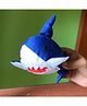 Pintucloo Shark Soft Toy Blue White - Height 30.4 cm