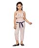 Aarika Sleeveless Polka Dotted Jumpsuit - Peach