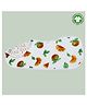 Theoni Organic Muslin 3 Layers Burp Cloth Orange Printed - Orange