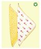 Theoni 100% Organic Cotton Muslin Printed Washcloth Set of 2 - Multicolour