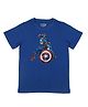 Marvel By Crossroads Half Sleeves Avengers Print Tee - Royal Blue