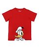 Disney By Crossroads Half Sleeves Donald Duck Printed Tee - Red