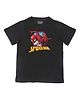 Marvel By Crossroads Marvel Spiderman Character Print Half Sleeves Tee - Black