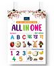 My Big Laminated All in One Board Book - English Hindi