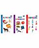 My Small Laminated Book of Alphabets Numbers and Varnamala Set of 3 - Hindi English 