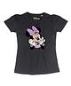 Disney By Crossroads Short Sleeves Minnie Printed Tee - Black