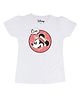Disney By Crossroads Short Sleeves Mickey Mouse Character Print Tee - White