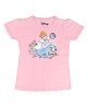 Disney By Crossroads Short Sleeves Princess Cinderella Print Tee - Pink