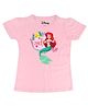 Disney By Crossroads Short Sleeves Princess Ariel Printed Tee - Light Pink