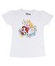 Disney By Crossroads Short Sleeves Princess Ariel Rapunzel & Cinderella Print Tee - White