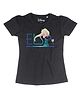 Disney By Crossroads Short Sleeves Frozen Character Print Tee - Black