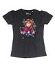 Disney By Crossroads Short Sleeves Frozen Character Print Tee - Black