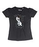 Disney By Crossroads Short Sleeves Frozen Character Print Tee - Black