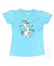Disney By Crossroads Short Sleeves Frozen Character Print Tee - Sky Blue