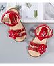 Cute Walk by Babyhug Sandals - Red