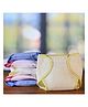 Lollipop Lane  Muslin Cloth Diapers with Velcro Closure and Lining  - New Born (Multicolor) (Pack of 6)