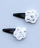 Woonie Handmade Flower Hair Clips - White