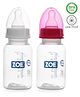 Zoe PP Feeding Bottle Pack Of 2 Pink And White - 125 ml