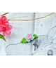 Bobbles & Scallops Handcrafted Floral Rakhi - Blue