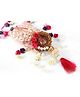 Pihoo Lumba Rakhi Golden Ring & Tassel With Batwa -Pink
