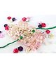 Pihoo Square Kundan Rakhi With Batwa - Green